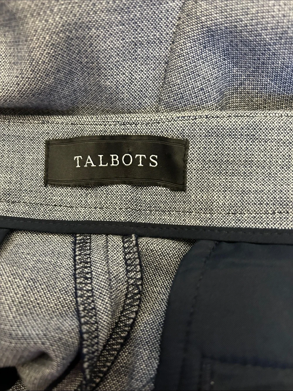 Talbots Blue Gray Chatham ankle pants Size 12P EUC